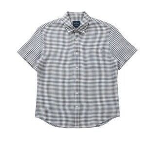 NWT Daniel Hechter Paris 100% Linen XL Short Sleeve Shirt Modern Fit